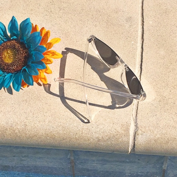 “Sandy” Half Frame Slim Cat Eye Mini Shades - Picture 4 of 4